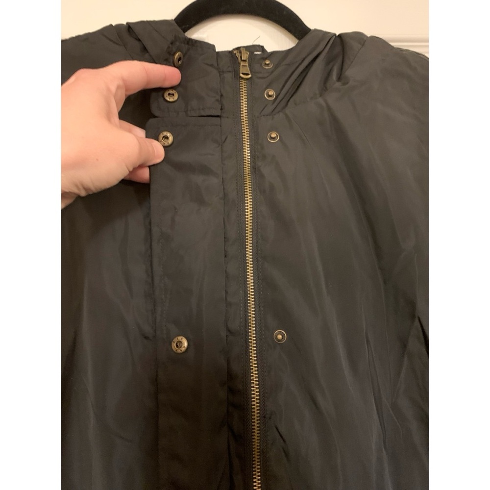 NEW Forever 21 Plus 2X Black Lightweight Waisted Jacket, Lined, Zip and Snap - Picture 5 of 15